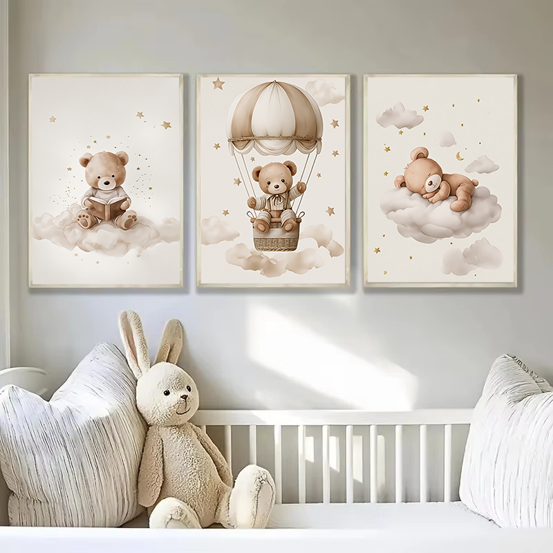 3pcs/set Bohemian Teddy Bear A - đánh giá và giá Baby Nursery Decor