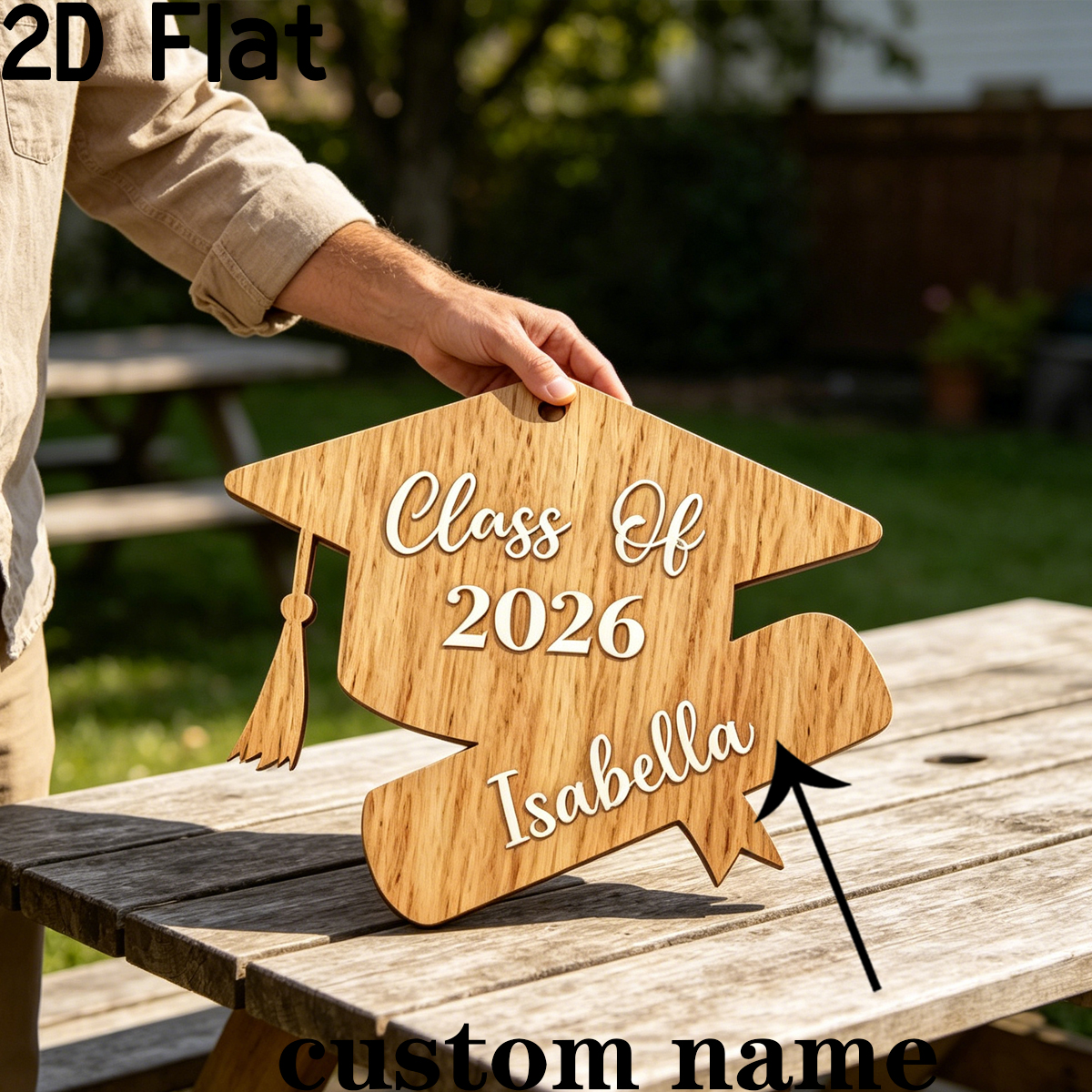 1Pc Custom Graduation Wooden P - đánh giá và giá Baby Nursery Diy
